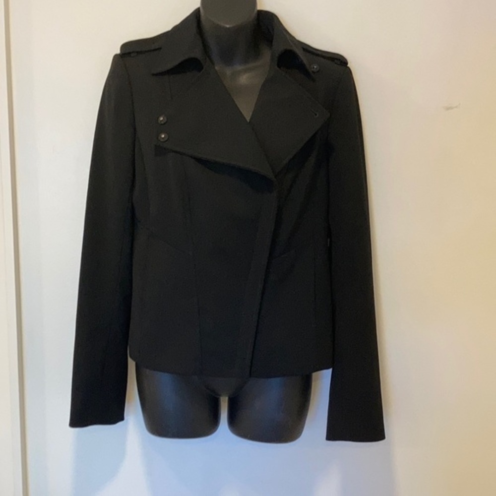 Ann Taylor Black Zip Jacket Size 4